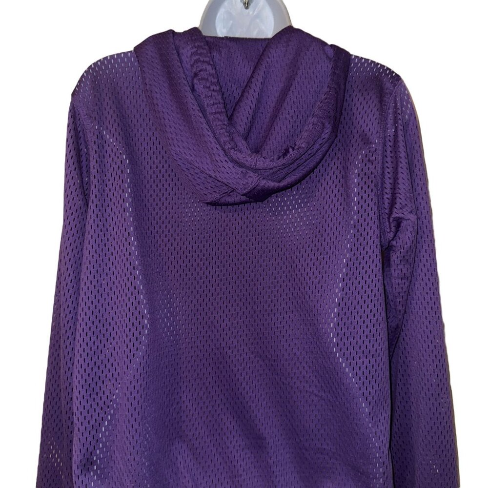NFL Team Apparel Minnesota Vikings Mesh Shirt M Hoodie Football Purple - Picture 7 of 11